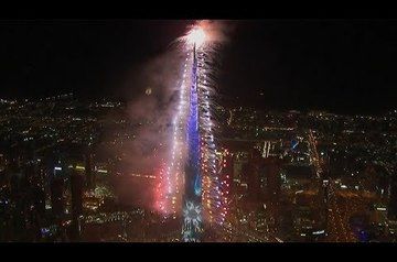 Новогодний фейерверк в Дубае